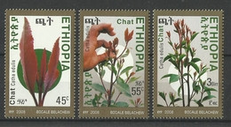 Ethiopia  2008  Medicinal Plants,Flowers  Set  MNH - Geneeskrachtige Planten