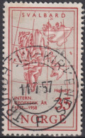1957 Norwegen ° Mi:NO 412, Sn:NO 356, Yt:NO 377, International Geophysical Year, Internationales Geophysikalisches Jahr - Used Stamps