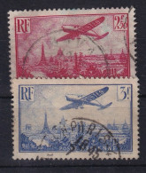 FRANCE 1936 - Canceled - YT 11, 12 - Poste Aérienne - 1927-1959 Gebraucht