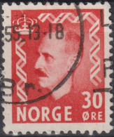 1951 Norwegen ° Mi:NO 361, Sn:NO 323, Yt:NO 326A, King Haakon VII - Used Stamps