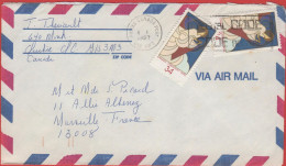 CANADA - 1987 - 2x 34c Christmas - Air Mail - Viaggiata Da GIK 3WO Per Marseille, France - Covers & Documents