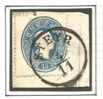 AUSTRIA. 1860. 15kr USED STEYR POSTMARK - Gebraucht