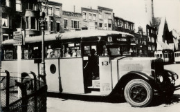 Rotterdam, Bus, Lijn B, Krupp-Autobus, Serie 1-48, 1930, Burg. Meineszplein - Rotterdam