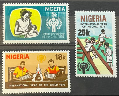 NIGERIA -  MNH** - 1979  YEAR OF THE CHILD - # 367/369 - Nigeria (1961-...)