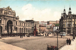 Zürich Bahnhofplatz Bürgerheim Polytechnikum 1908 Tram Militärparade - Zürich