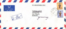 U. A. E. Dubai Registered Air Mail Cover Sent To Denmark Naif 26-5-1990 - Dubai
