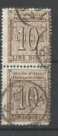 Italie  Fiscal   Change Commercial 10 Lires En  Paire    Oblitérés     B/TB    Voir Scans  Soldé ! ! ! - Fiscali