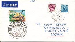 India Cover Sent To Germany Bhubaneswar 30-8-2006 Topic Stamps SNAKE - Brieven En Documenten