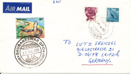 India Cover Sent To Germany Bhubaneswar 30-8-2006 Topic Stamps SNAKE - Lettres & Documents