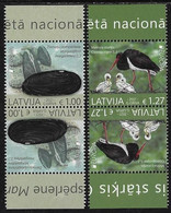 LETONIA /LATVIA /LETTLAND /LETTONIE  -EUROPA 2021 -ENDANGERED NATIONAL WILDLIFE"- 2 SERIES En PAR INVERTIDO - 2021