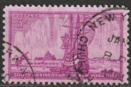 USA 1953 Mi-Nr.647 O Gestempelt 300 Jahre Stadt New York ( U455) Günstige Versandkosten - Gebraucht