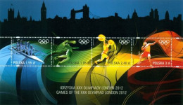 A 4424-7 Poland Olympic Games London Sheet 2012 - Estate 2012: London