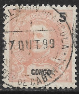Portuguese Congo – 1898 King Carlos 5 Réis Used Stamp - Congo Portuguesa
