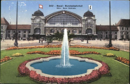 11026955 Basel BS Bundesbahnhof Springbrunnen Tram Kutsche  - Sonstige & Ohne Zuordnung