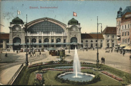 11026948 Basel BS Bundesbahnhof Springbrunnen Kutsche  - Andere & Zonder Classificatie