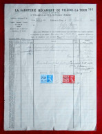 Facture 1937 Saboterie Mécanique, Villers-La-Tour, Lez-Chimay - 1900 – 1949