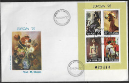 Romania. FDC Sc. 3828.   Europa (C.E.P.T.) 1993 - Modern Art  FDC Cancellation On FDC Envelope - FDC