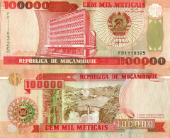 Mozambique / 100.000 Meticais / 1993 / P-139(a) / VF - Moçambique