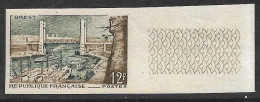 France  N°1117**.non Dentelé, Port De Brest. RARE. - 1951-1960