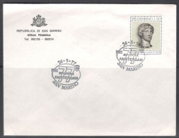 San Marino.   Philatelic Exhibition “Amphilex 1977” Amsterdam.   Special Cancellation. - Brieven En Documenten