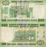 Rwanda / 500 Francs / 2004 / P-30(a) / VF - Rwanda