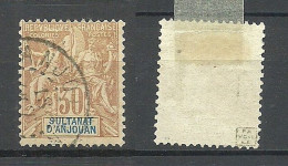 Sultanat D Anjouan 1892 Michel 9 O Signed - Oblitérés