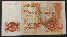 España – Billete Banknote De 200 Pesetas – 1980 - [ 4] 1975-… : Juan Carlos I