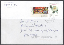 Spain. Stamp Mi. 4288 And Stamping Label On Air Mail   Letter, Sent On 27.10.2008 To Netherland. - Briefe U. Dokumente