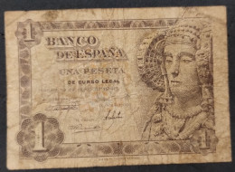 España – Billete Banknote De 1 Peseta – 1948 - 1-2 Peseten