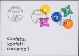 Suisse - 2023 - Konfetti - Ersttagsbrief FDC ET - Cartas & Documentos