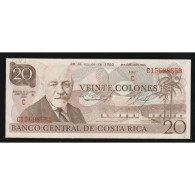 COSTA RICA - PICK 238 C - 20 COLONES - 28/08/1980 - Costa Rica