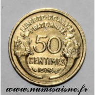 GADOURY 423 - 50 CENTIMES 1938 - TYPE MORLON - KM 894 - TTB/SUP - 50 Centimes