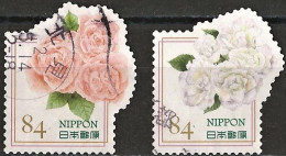 Japan 2020 - Mi 10202/203 - YT 9828/29 ( Flowers :  Roses ) - Gebraucht