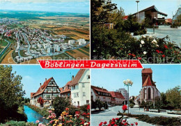 73835946 Dagersheim Fliegeraufnahme Teilansichten Kirche Dagersheim - Boeblingen