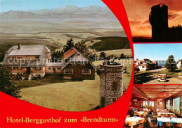 73835830 Furtwangen Hotel Berggasthof Zum Brendturm Fliegeraufnahme Gastraum Fur - Furtwangen