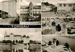 73835723 Torgau Hochhaus Schloss Hartenfels Marktplatz Baerenfreigehege Denkmal  - Torgau