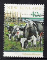 NEW ZEALAND 1997 CATTLE OF NEW ZEALAND 40c  " HOLSTEIN-FRIESIAN " STAMP VFU - Used Stamps