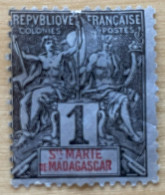 ST MARIE - MH* - 1894 - # 1 POOR - Unused Stamps