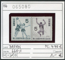 Japan 1956 - Japon 1956 - Nippon 1956 - Michel 660-661 - ** Mnh Neuf Postfris - Ungebraucht