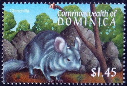 Chinchilla, Rodents, Dominica 2001 MNH - Roditori