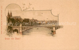 13738726 Basel BS Rheinbruecke Kirche Basel BS - Andere & Zonder Classificatie