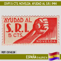 C0142.5# España [SVP] 5 Cts. Novelda. Ayudad Al S.R.I. (MH) - Emisiones Repúblicanas