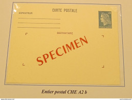 Entier Postal CHE A2B Marianne De Cheffer, Superbe. RR - 1967-1970 Marianne (Cheffer)