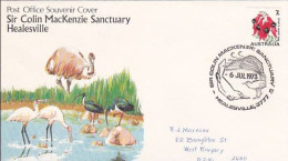 Australia 1973 Sir Colin MacKenzie Sanctuary ,Birds,Addressed Souvenir Cover - Brieven En Documenten