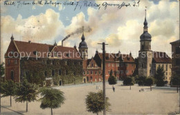 42193932 Riesa Sachsen Albertplatz Mit Rathaus Und Klosterkirche Riesa Sachsen - Riesa