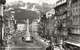 AUTRICHE - Tyrol - Innsbruck Maria TheresienstraBe Mit Annasäule Und Nordkette - Animé - Carte Postale Ancienne - Autres & Non Classés