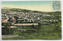 LEVANT 5C AU RECTO CARTE JAFFA PALESTINE OBLITERATION FAIBLE 1913 - Briefe U. Dokumente