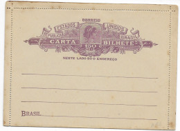 Brasil Unused Stationery Card (small Patina Spots) - Entiers Postaux