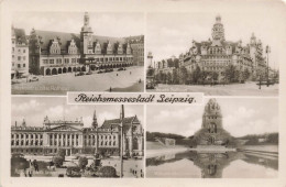 ALLEMAGNE - Reichsmessestadt Leipzig - Neues Rathaus - Marktplatz U. Altes Rathaus - Carte Postale Ancienne - Autres & Non Classés