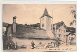 Le Pont La Vieille Eglise Animée  Vallée De Joux - Lago Di Joux